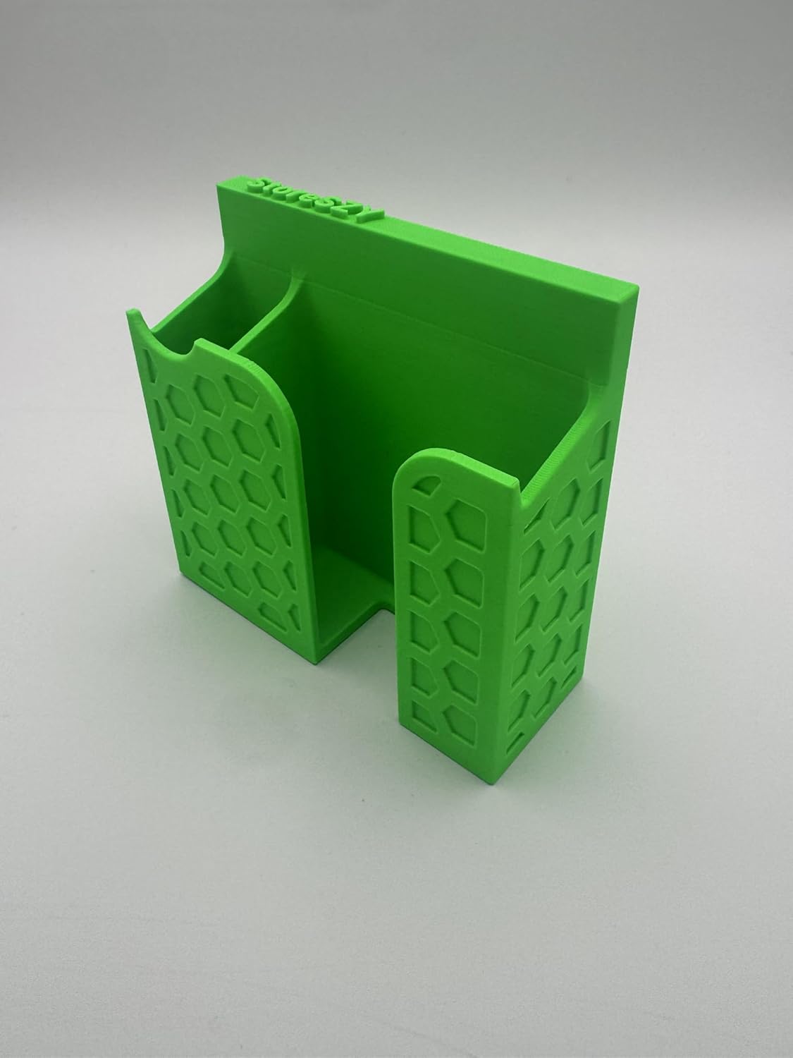 Magnetic Phone Holder with Pen Slot | for Toolboxes, Workbenches, and Metal Surfaces