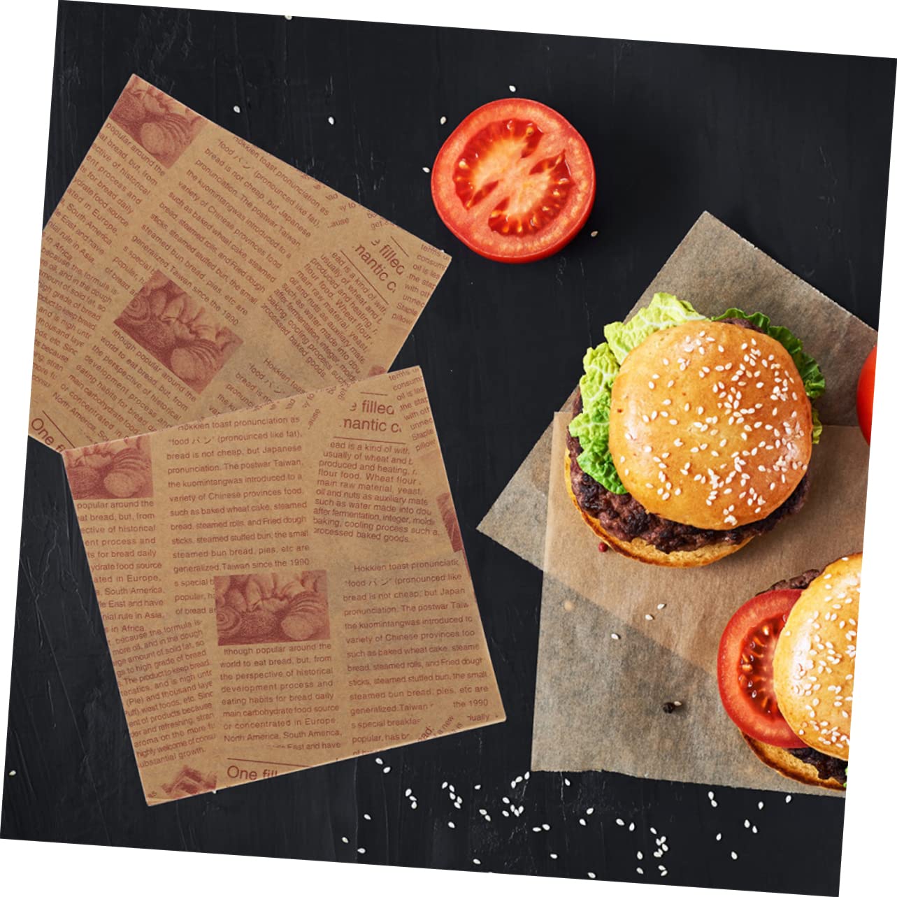 SHOWERORO 200piezas Papel De Hornear Antiadherente Para Freidoras De Aire Envolver Sándwiches