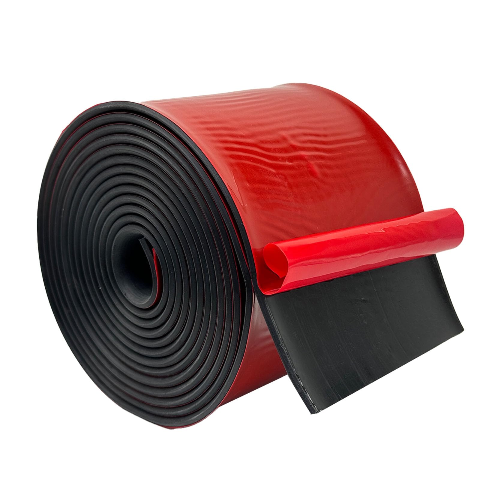 Bandes adhésives en caoutchouc néoprène Neopre avec dos adhésif - Rouleaux en caoutchouc solide pour joints de bricolage, artisanat, tampons, protection de sol, supports, nivellement (100 mm