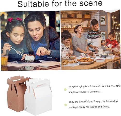 Miniatura 5 de Hohopeti 10 Pcs cake kraft paper Food Treat Case Cupcake Carriers Holder cupcake cases cupcake container Muffin container Donuts container candy