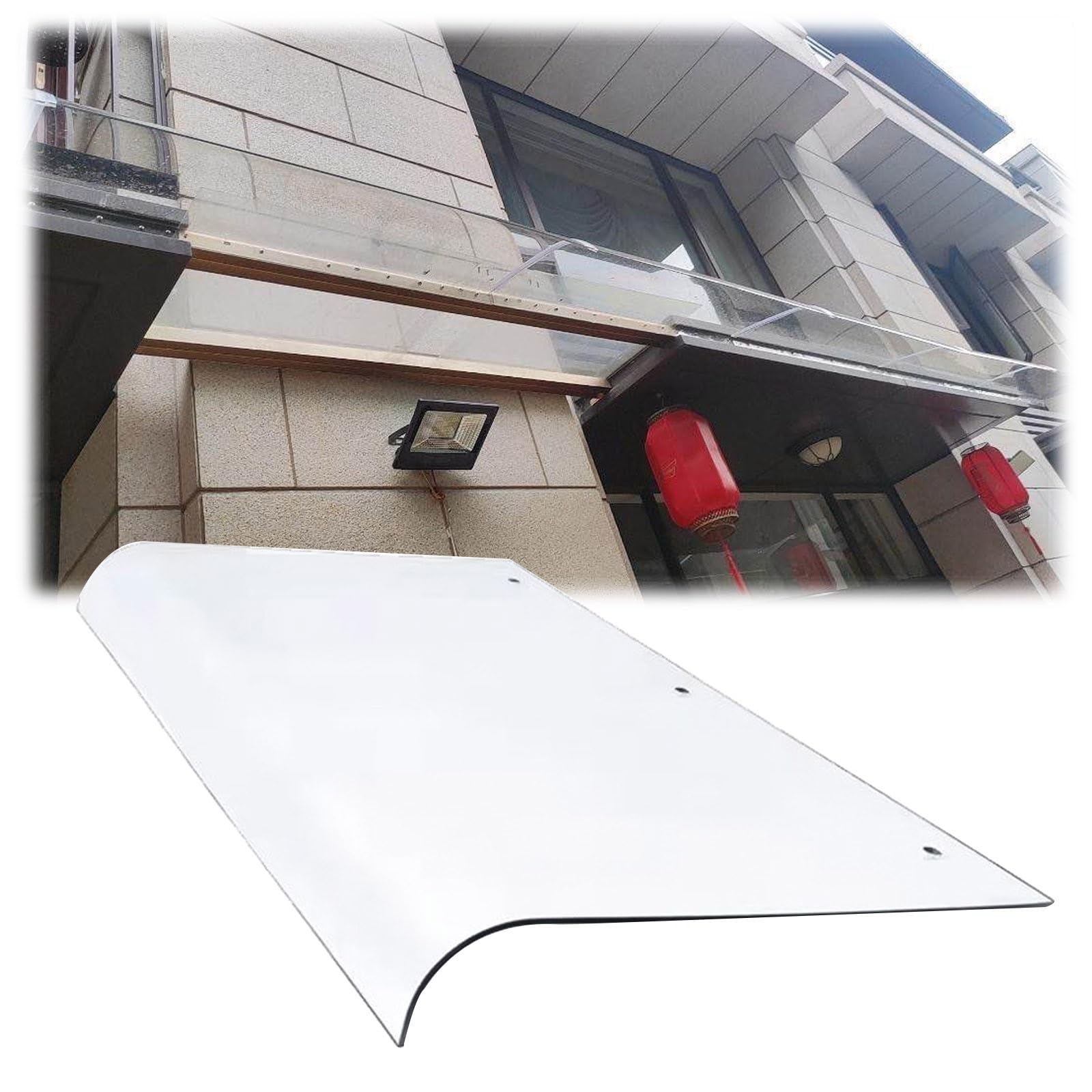 Housse d'extérieur durable en polycarbonate pour abriter votre porte