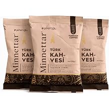 Turkish Coffee 100g 3 Pack Finely Ground Traditional Turkish Coffee, Rich Aroma & Smooth Flavor, Premium Quality Coffee