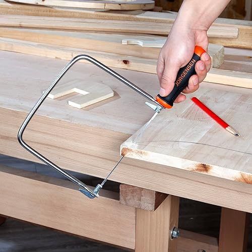 Miniatura 6 de JORGENSEN Juego de 2 cuchillas de repuesto para carpintería, plástico, caucho y corte de metal blando de 6-12 pulgadas