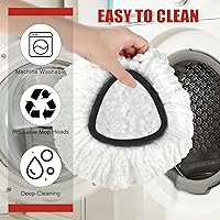 Vista 4 de Repuesto de cabezal de fregona, paquete de 3 repuestos de repuesto para trapeador giratorio compatible con el sistema O Cedar Easywring de 1 tanque