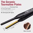 Red by Kiss Kiss Products Red Ceramic Tourmaline 3/10 Inch Pencil Flat Iron, 1.01 Pound gallery image