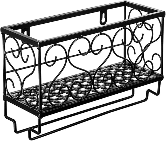 BUDOCI Mini Wine Rack 3 Bottles,Wall Mounted Wine Bottles Holder Racks with 3 Wine Glass Drying Rack,Metal Wine Glass Holder,Wine Storage Organizer Standing,Wine Display shelves