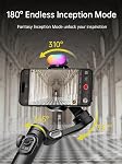 AOCHUAN Gimbal Stabilizer Smartphone Phone Video: Smartphone Gim Bal Phone Stabillizer Smartphon Gimball Video Recording estabilizador Magnetic Fill Light 3-Axis Gimble pliable Android, Smart XE trousse