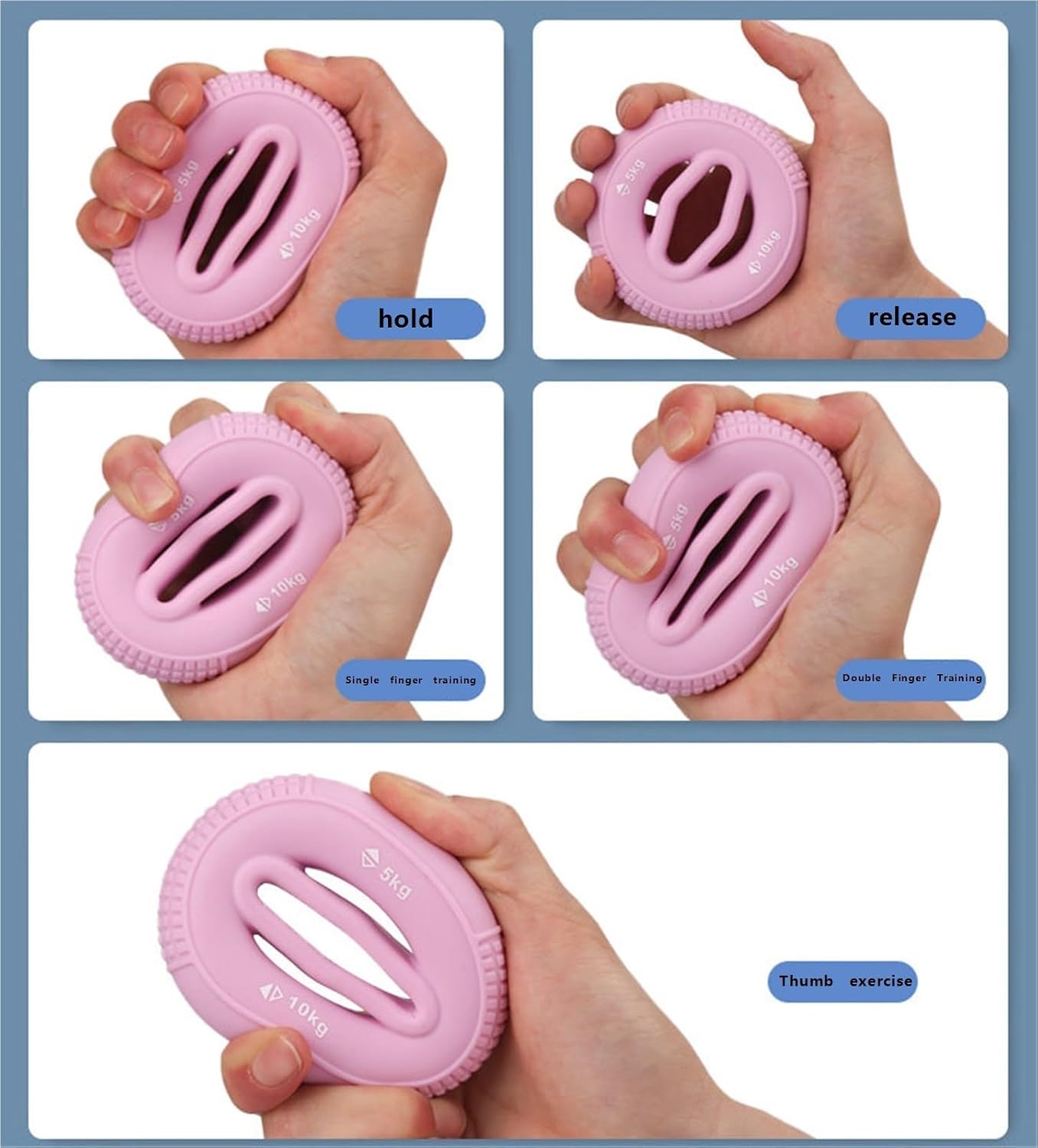 Decompression Hollow Grip Ring, Wrist Strength Arm Muscle Training, Five Finger Exercise Exercise
