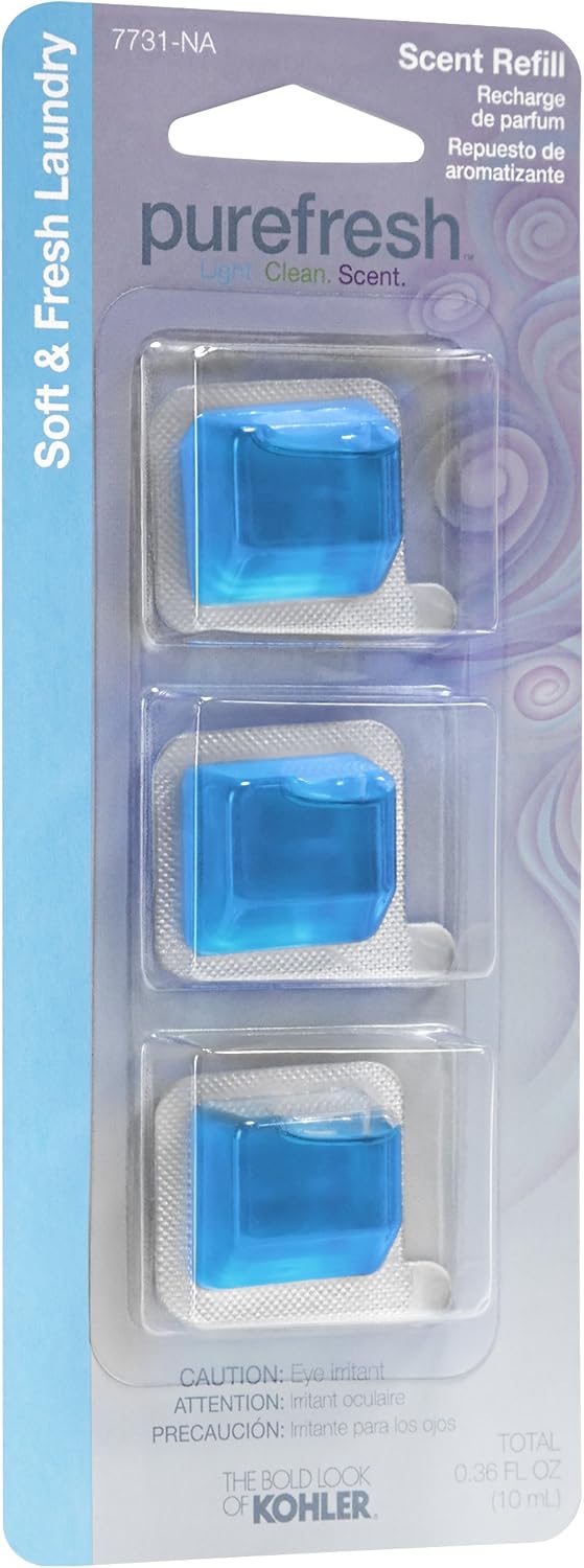 KOHLER K7731NA Refill Scent Packs for Purefresh Toilet Seat, Soft and