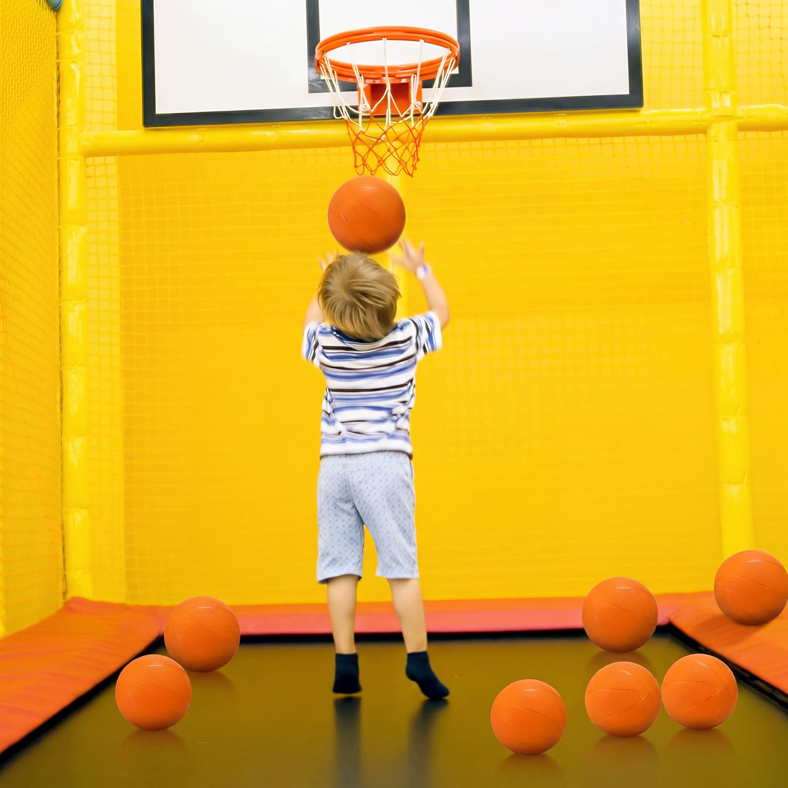 Amazon.com: Vinsot 8 Pack Mini Rubber Basketballs Set 7 Inch Mini
