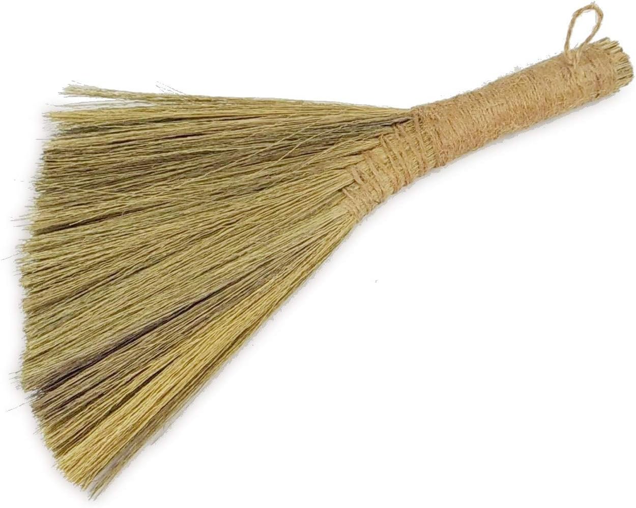 Ann Lee Design Natural Whisk Sweeping Hand Handle Broom (Small and Short, Plain) : Health & Household