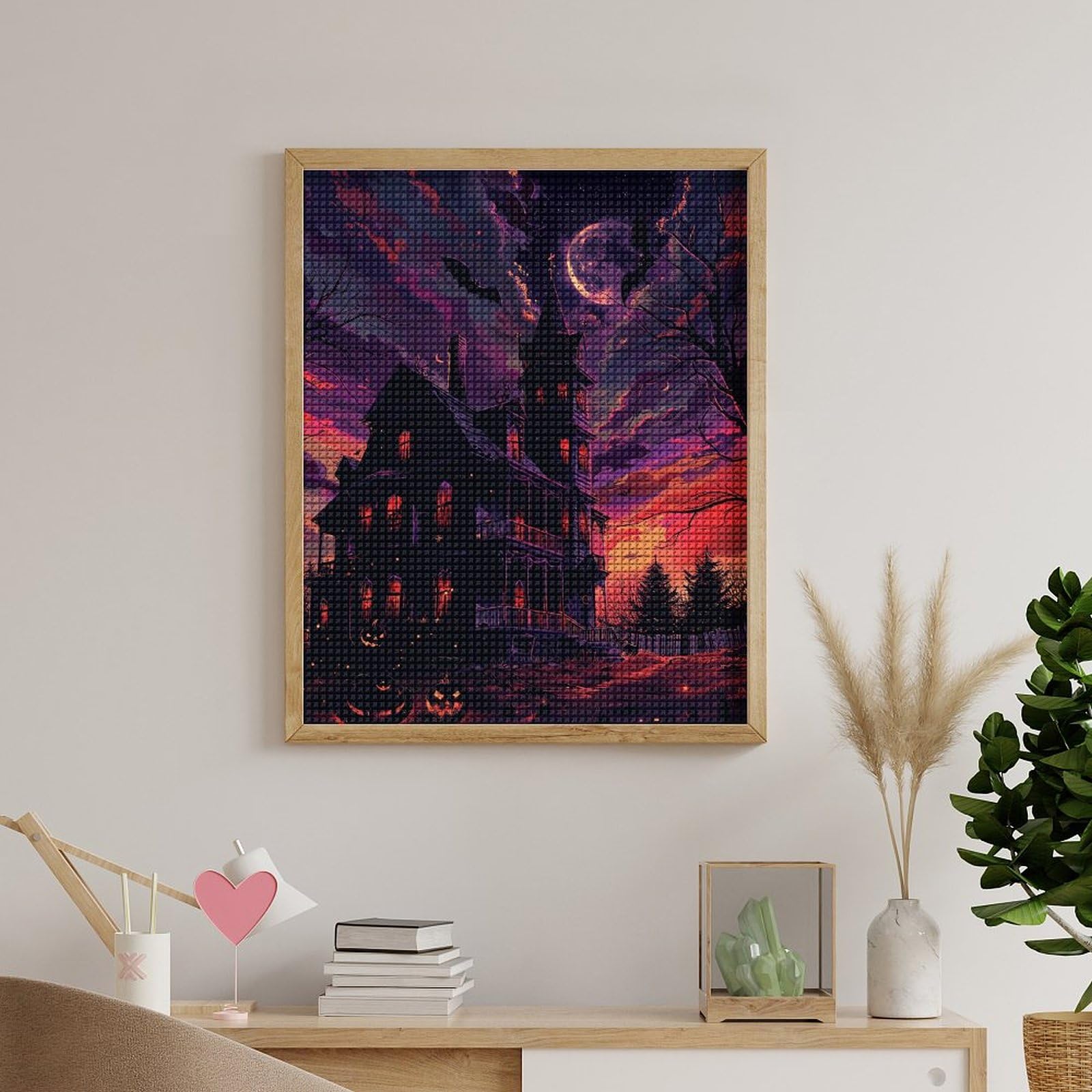 Diamond Painting Kit 5D Horror - Quadro 30x40cm Con Perline Strass - Completo Di Tela E Accessori - Regalo Creativo - 3