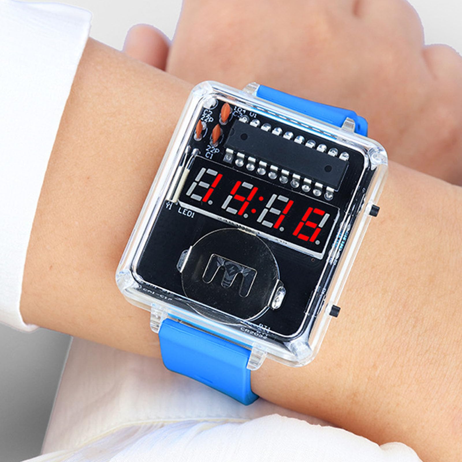 Kit Clock A LED Non Kits ESILE A GUIDAGGIO della Schema VISUALIZZAZIONE E COMPONENTI Silicone RIUSIBILI