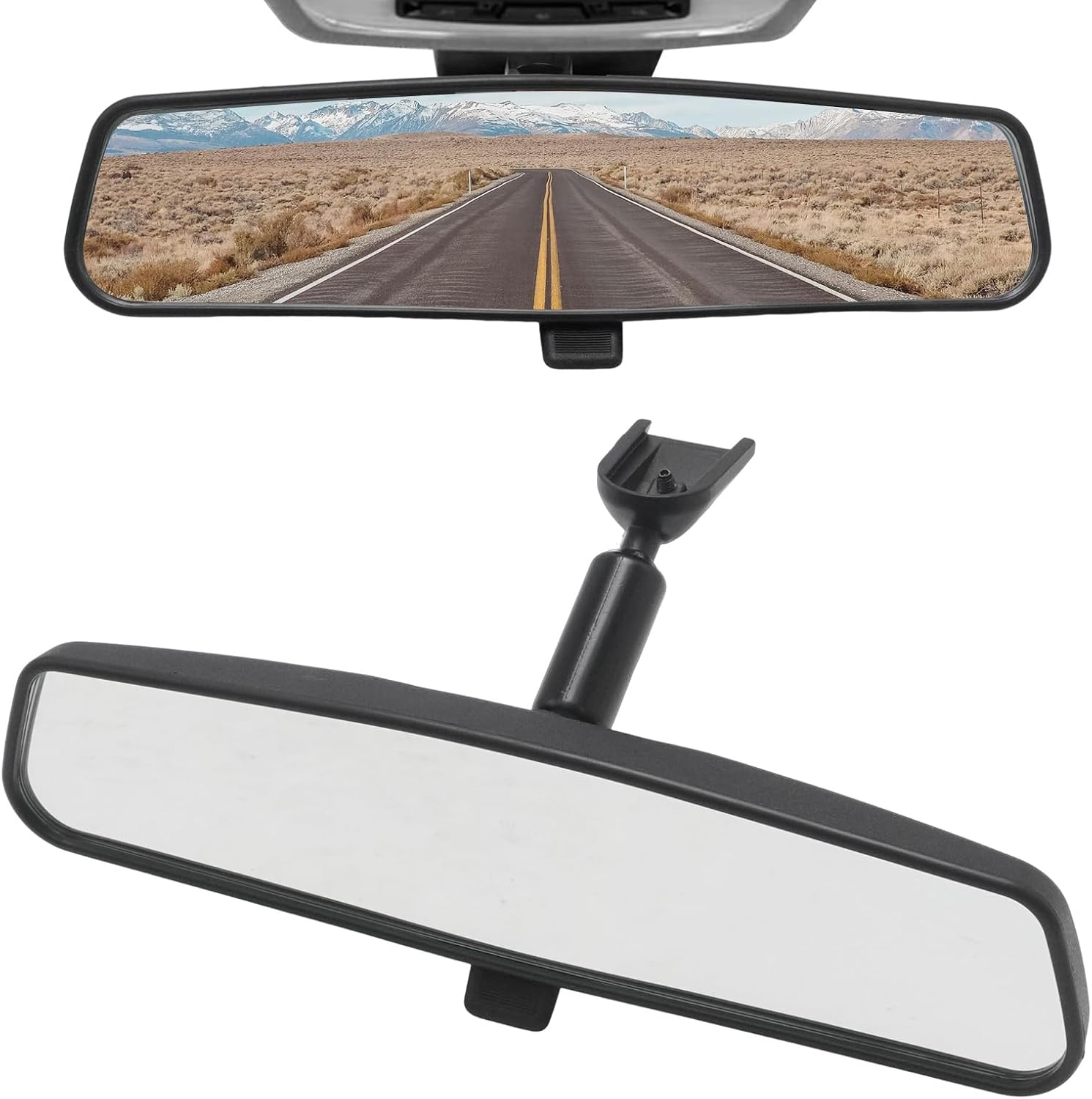 B37F-69-220C Windshield Rear View Mirror, Replacement for Mazda 2 3 5 CX-7 CX-9 MX-5 RX-8 2007-2015, Interior Windshield Mirror Replaces B37F-69-220A B37F-69-220B