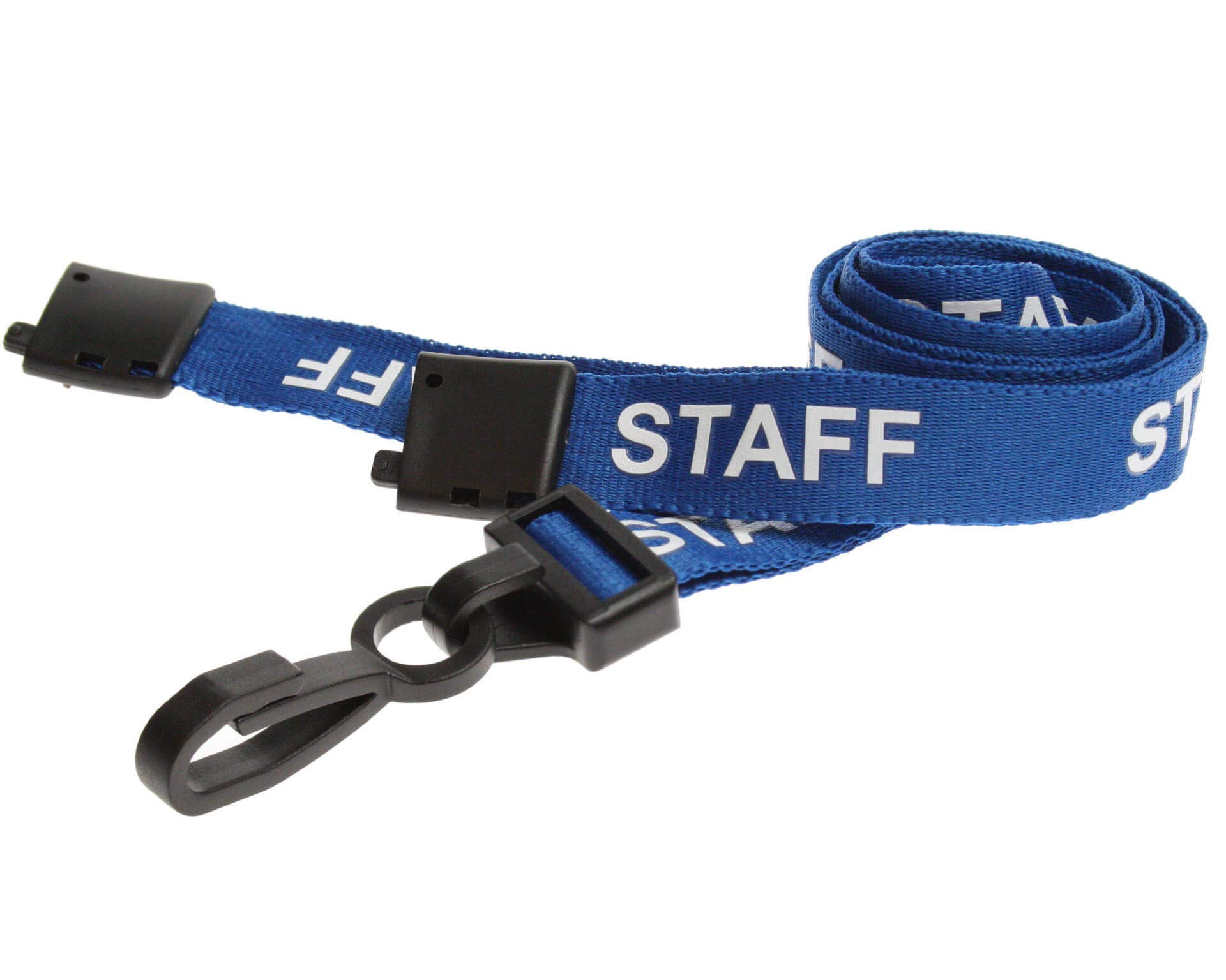 ALG ID Cards | Blue Staff Lanyards Neck Strap | Plastic Clip | Safety Breakaway (5)
