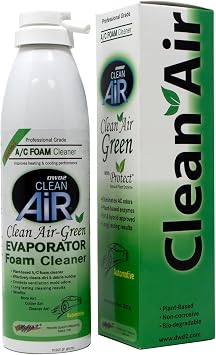 DWD2 KEEP IT CLEAN Clean Air Green Eco-friendly Automotive Foaming AC Cleaner with Plant-Based Enzymes, Non-Toxic and Biodegradable Formula for Deep Cleaning and Odor Removal (8 oz.)