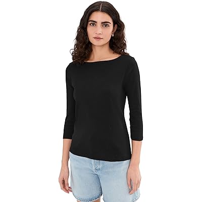 Tommy Bahama Ashby Isles Bateau Neck 3/4 Tee black