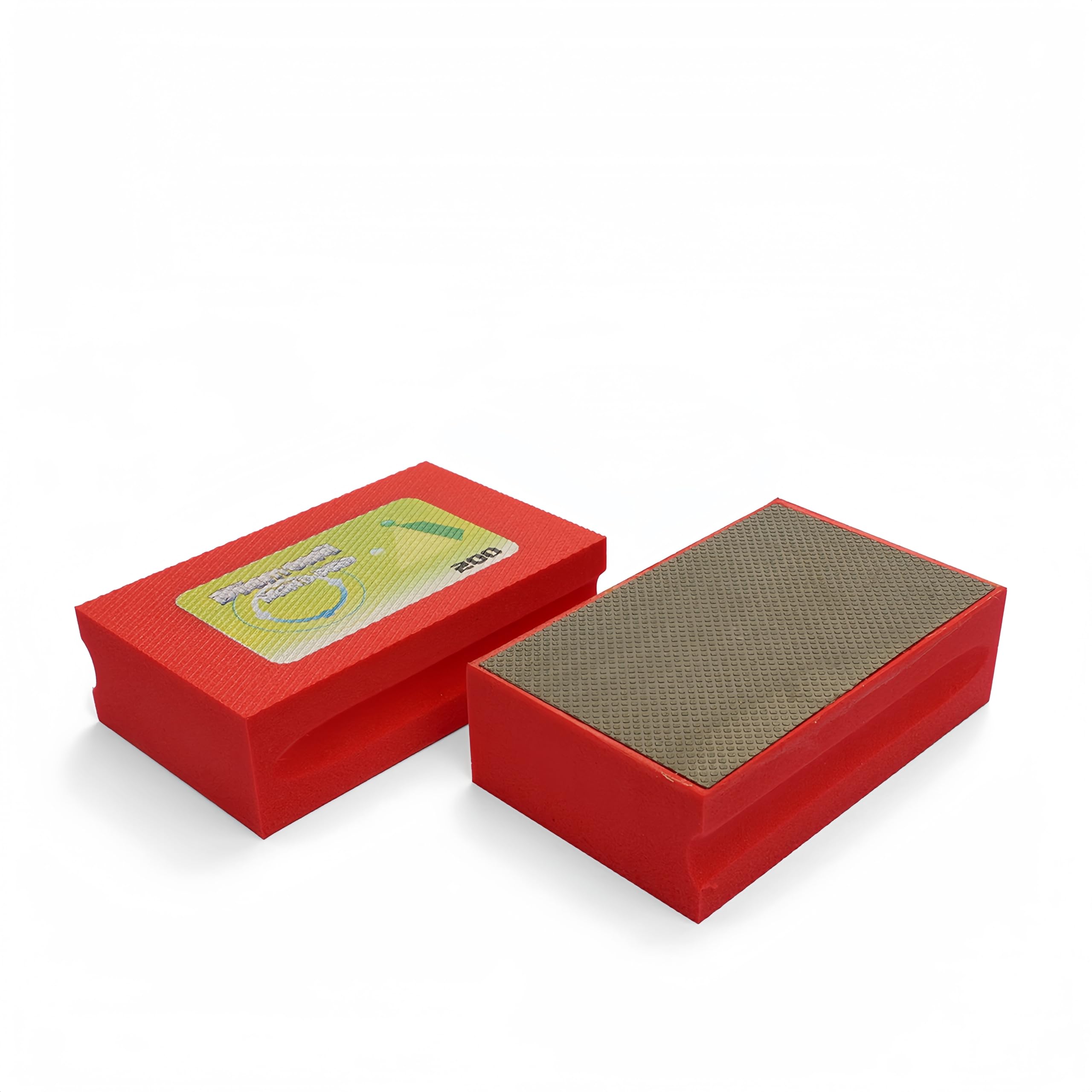 2 Pack Diamond Sanding Blocks Hand-Held Pad Polishing Grinding Block For Glass Granite Concrete Marble 200 Grit - Image 3