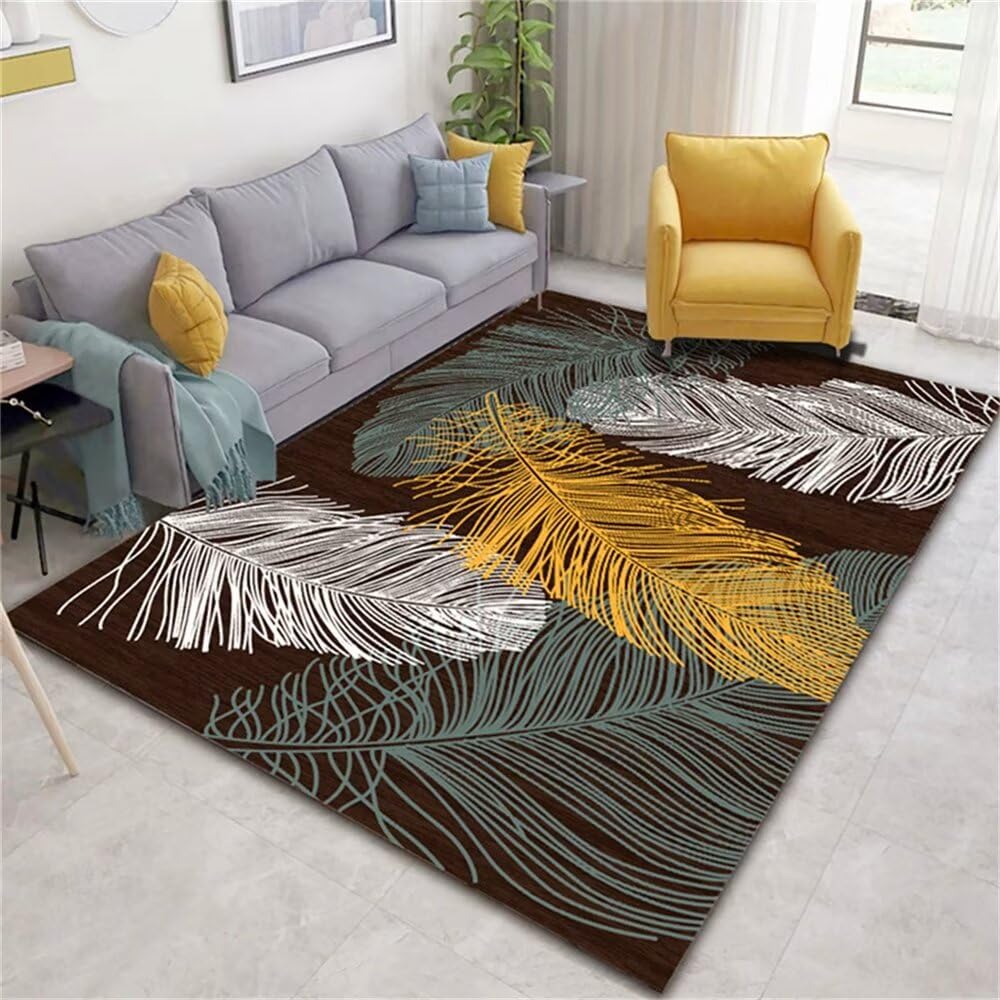 Chambre bebe meuble deco chambre bebe le tapis de salon design motif plume 160x230