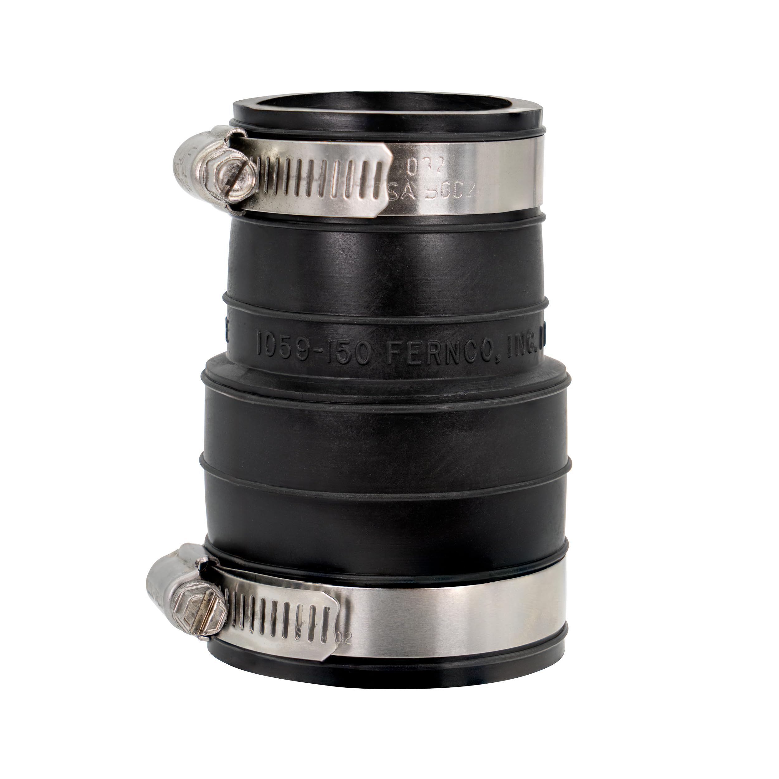 Fernco P1059-22 Flexible PVC Coupling for 2" Plastic Socket to Pipe Plumbing Connections