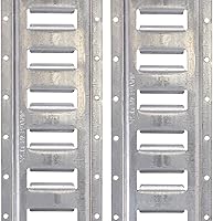 Vista 9 de US Cargo Control E Track, Hecho en EE. UU., Riel de pista E de acero calibre 12 de 8 pies galvanizado, Rieles ETrack horizontales para remolques