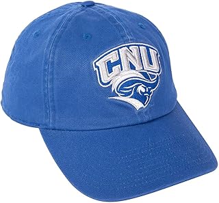 Desert Cactus Christopher Newport University Baseball Hat CNU Captains Brimmed Embroidered Hats Cap Adjustable Cloth Strap Adult (Style 1) Blue