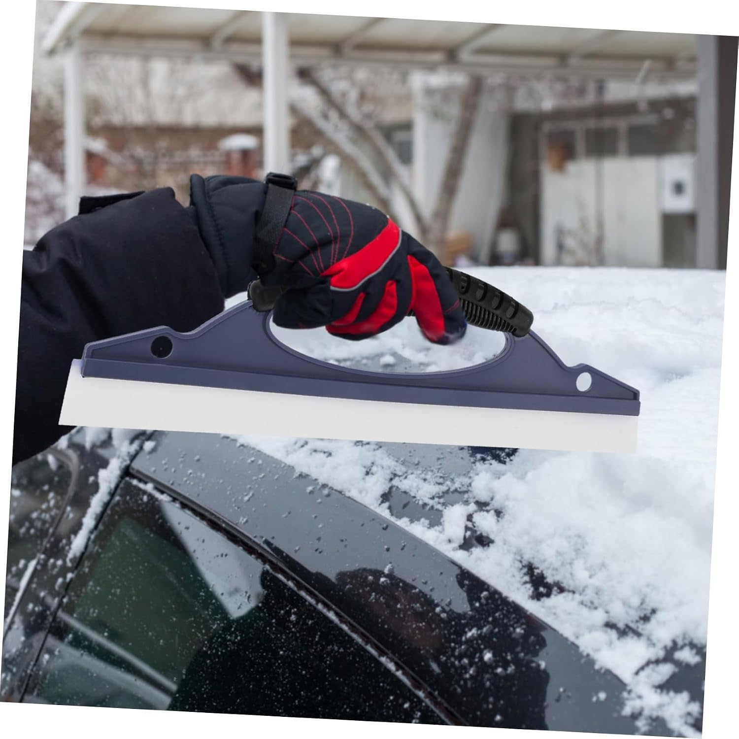 CHILDWEET Car Squeegee for Windshield Cleaning Multi-Functional Auto Tool for Snow Removal Car Washing and Window Wiping Easy Operation for Enhanced Winter Safety