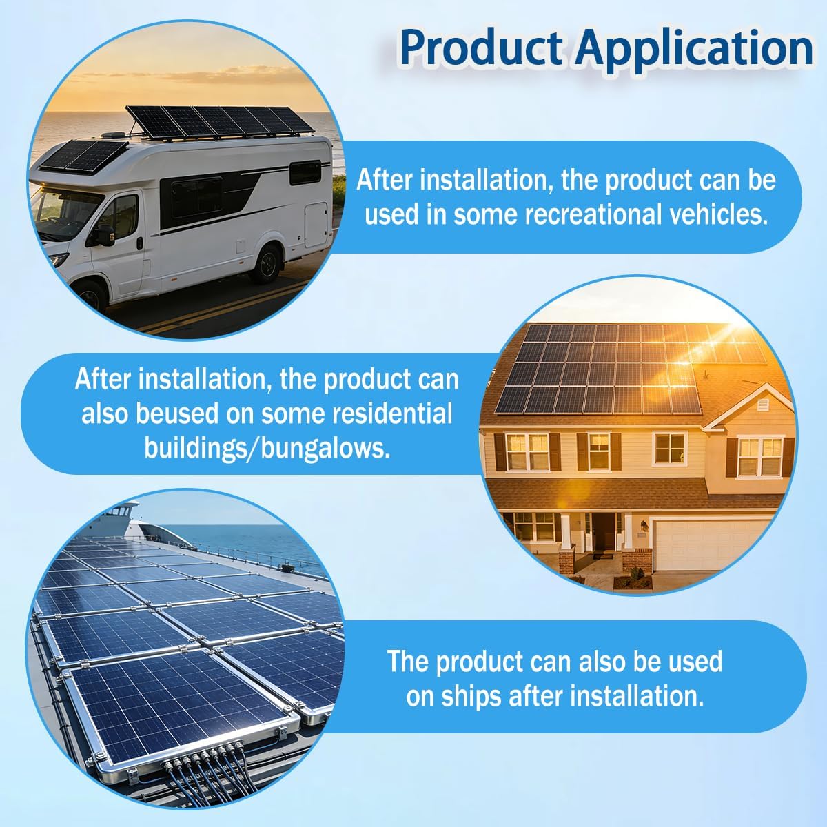 10 Pcs Solar Panel Mounting Brackets Rails Kit,Metal Solar Panel Mounting Brackets,Solar Panel Mid Clamps for Securing All Standard Sized Photovoltaic Frames,Solar Panel Installation