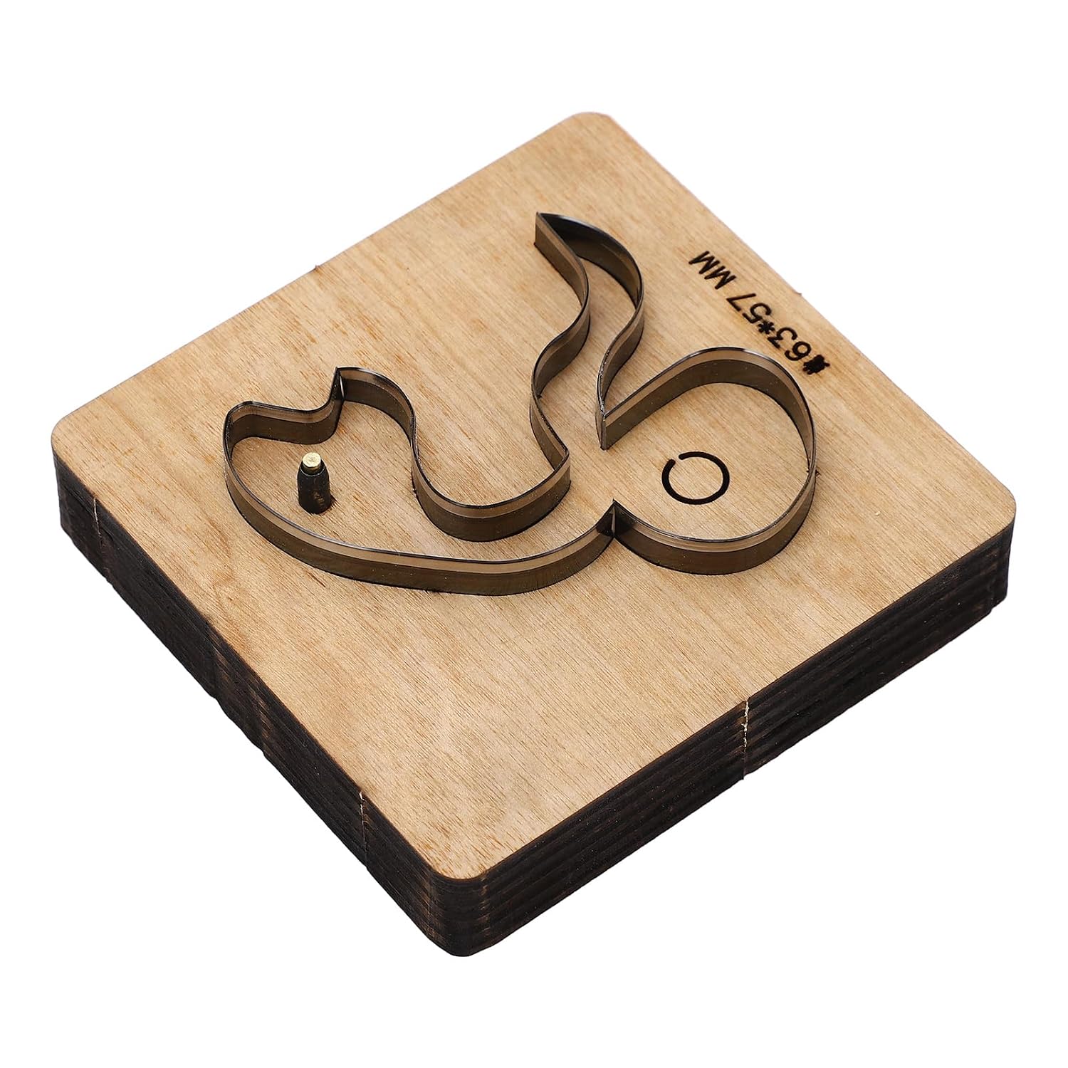 Leather Punching Die 63 X 57mm Alloy Steel Snake Shaped Leather Stamping Tool for DIY Processing