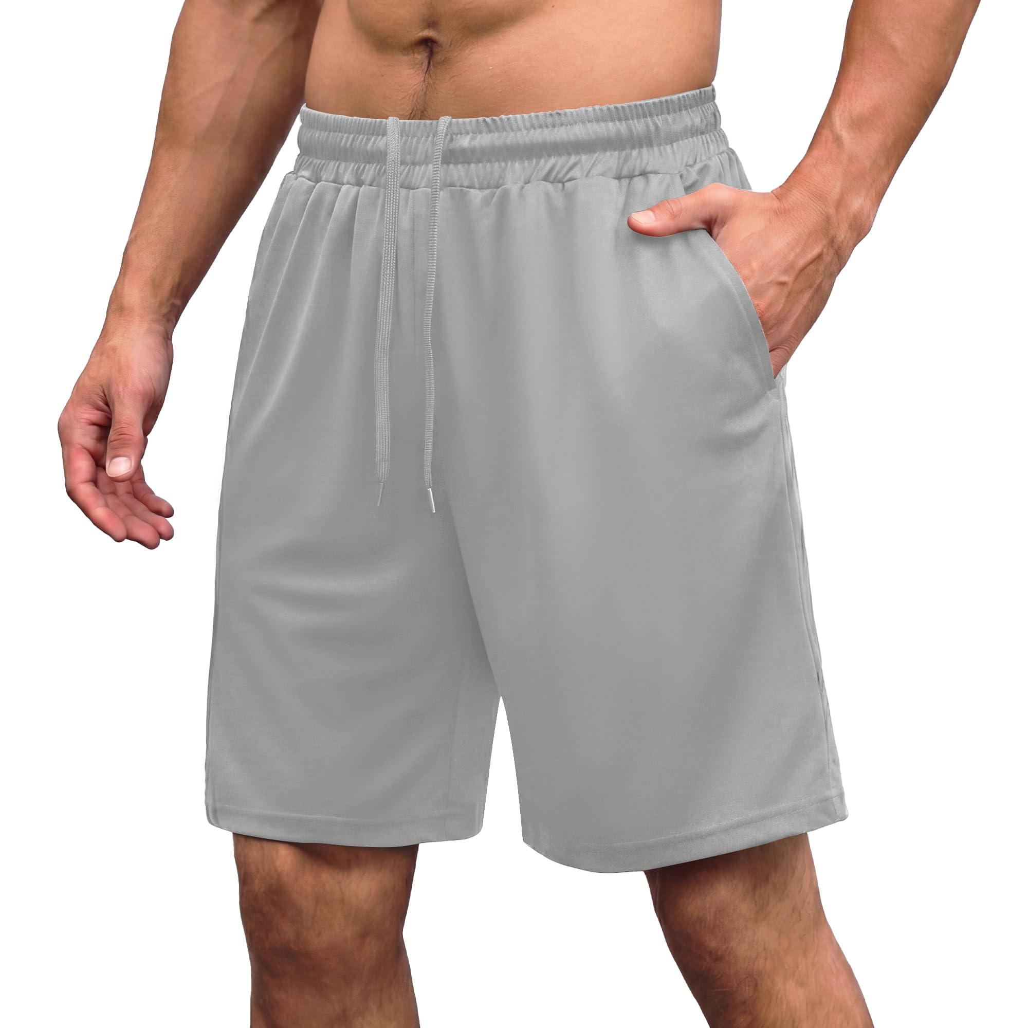 AMIYOYO Sporthose Herren Kurz Hosen Sommer Shorts Schnelltrocknend Leicht Sport Trainingshose Laufhose Gym Jogginghose Mit Taschen
