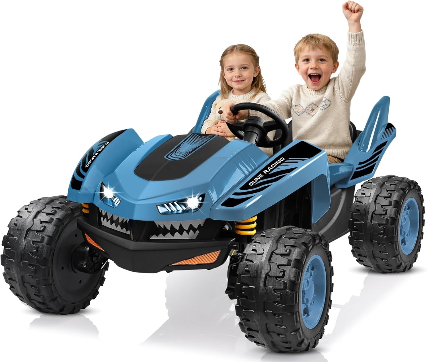 ANPABO 24V Ride on Toy Blue Shark