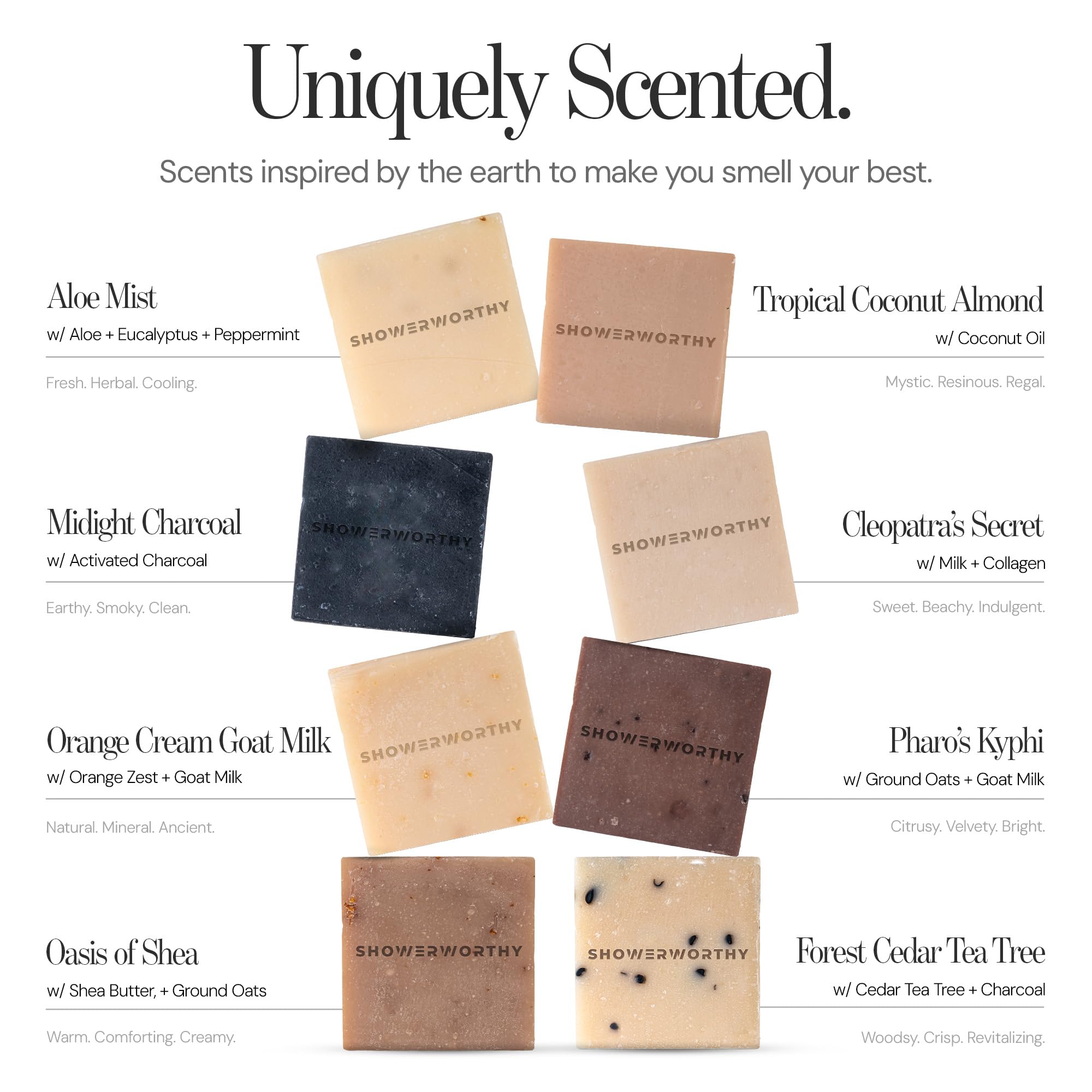 Organic Bar Soap Gift Set – 8 Handmade Natural Bar Soap for Men & Women – Cold Process With Goat Milk & Essential Oil for Moisturizing Dry & Sensitive Skin 8 Different Scents 5 oz Each