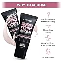 Orgatre Strobe Glow Cream for Instant Face Radiance | Primer Highlighter Moisturizer with Vitamin C, Almond Oil, Niacinamide & Hyaluronic Acid | Makeup Base for Oily Acne-Prone Skin | Pink Shade | 30g gallery image