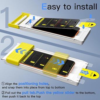JETech 3D 9H+ Privacy Screen Protector for iPhone 17 Pro Max, 2-Pack