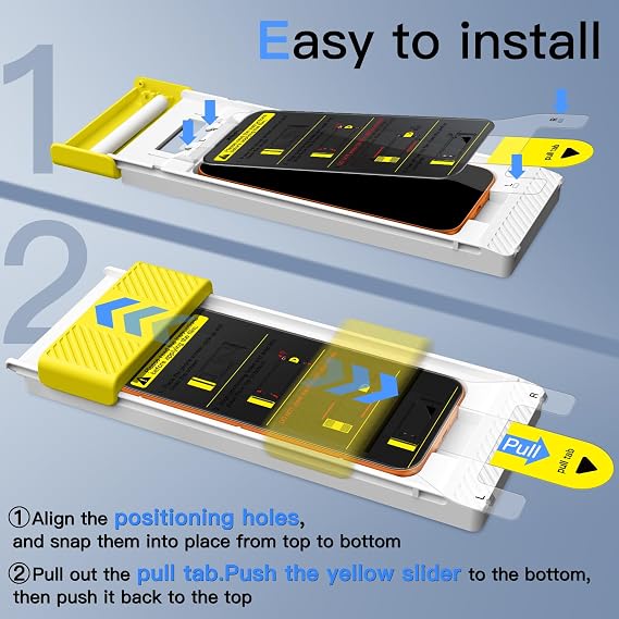 JETech 3D 9H+ Privacy Screen Protector for iPhone 17 Pro Max, 2-Pack