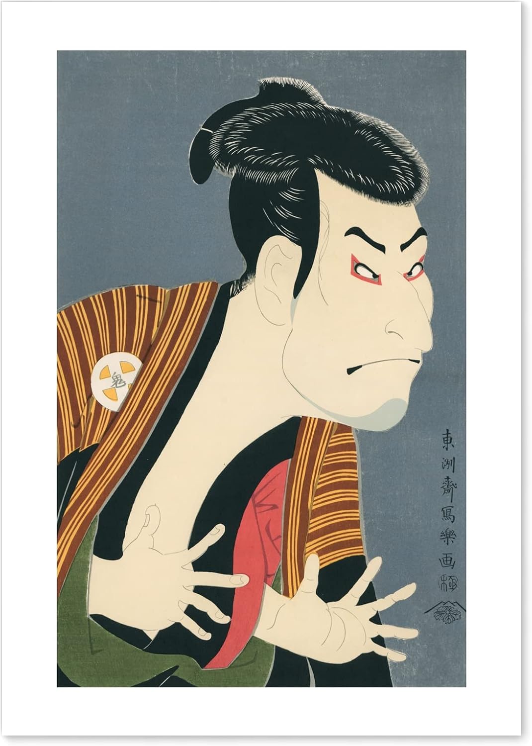 東洲斎写楽 二世大谷鬼次の奴江戸兵衛 浮世絵 日本画 ポスター A3サイズ インテリア 壁紙用 壁紙 絵画 アートポスター 最大45 Offクーポン