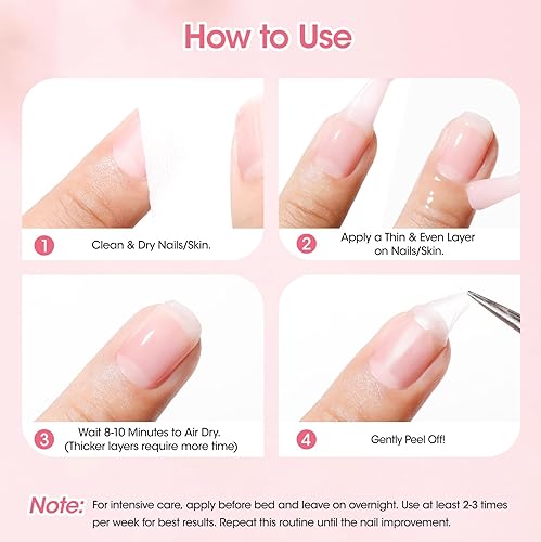 Miniatura 140 de Gellen Aceite de cutícula y suavizante para uñas, 2 unidades de 0.7 fl oz (0.6 fl oz), removedor de cutículas y fortalecedor, protector de cutícula