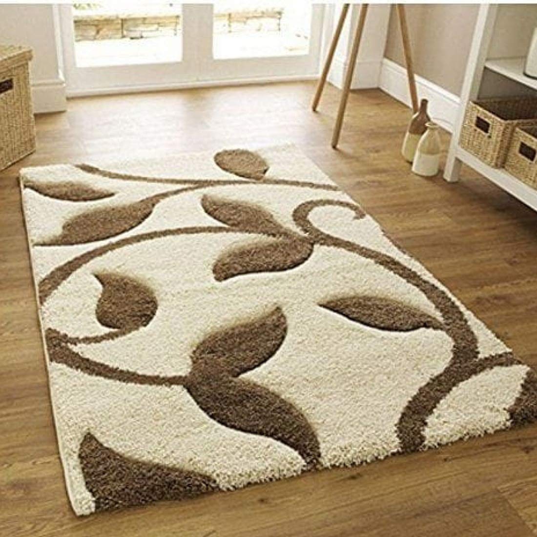 Shopgallery Furnishing Polyester Soft Indoor Modern Shaggy Area Rug Carpet for Dining Room, Home Bedroom ( 90Multi , 5 X 7 Feet )