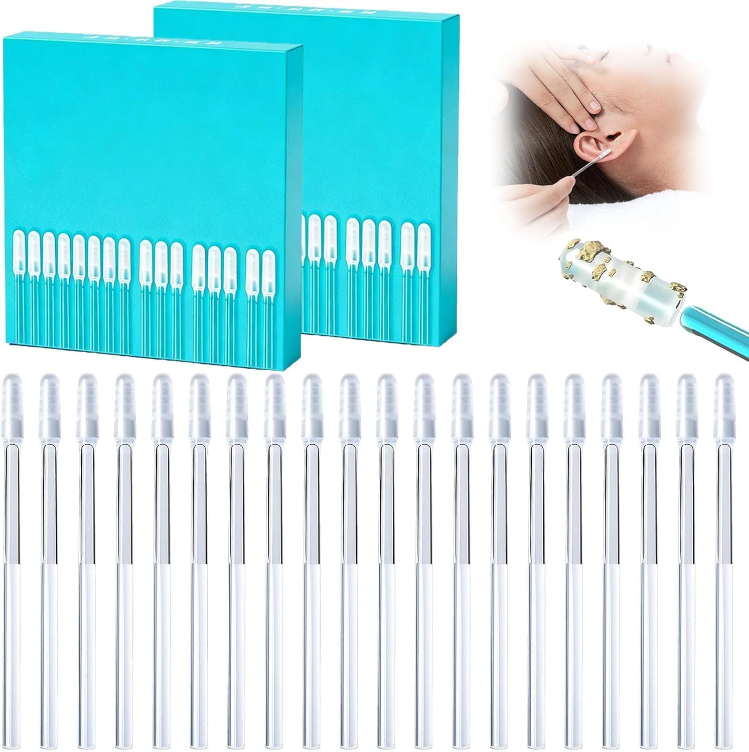 24 PCS Ear Wax Remover Tool Kit,Disposable Ear Cleaning Swabs with Soft Spiral Tip,Safe Ear Cleaner for Adults&Kids,Cerumen Removal Stick,Portable Hygienic Earwax Cleaner,Home & Travel Use-image-7