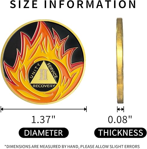 Miniatura 10 de Fichas y medallones de sobriedad AA de 15 años, moneda de recuperación de sobriedad, ficha sobria, regalos de sobriedad para celebrar la