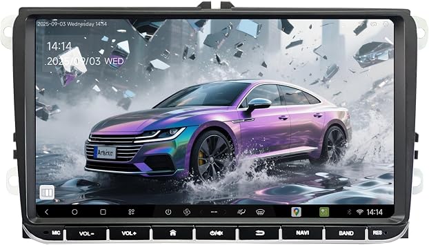 9" Wireless Carplay Android Auto Car Stereo for VW Jetta Golf