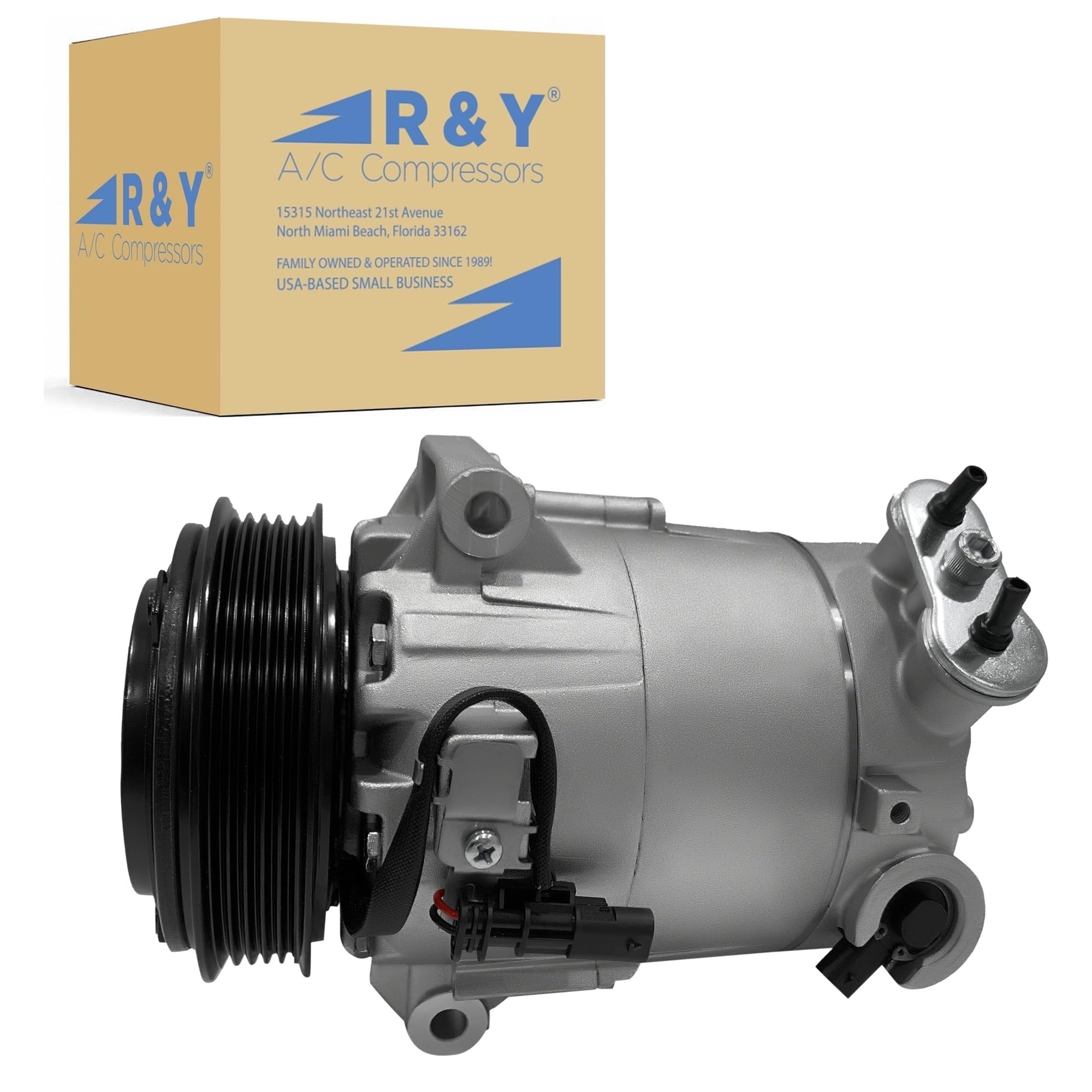 RYC New Automotive Air Conditioning Compressor FH222-01 (Fits Chevrolet Impala 2.5L 2014-2018; Fits Malibu 2.0L, 2.5L 2013-2015; and Fits Buick Regal 2.0L, 2.4L 2014-2017. Does Not Fit 2016 Malibu)