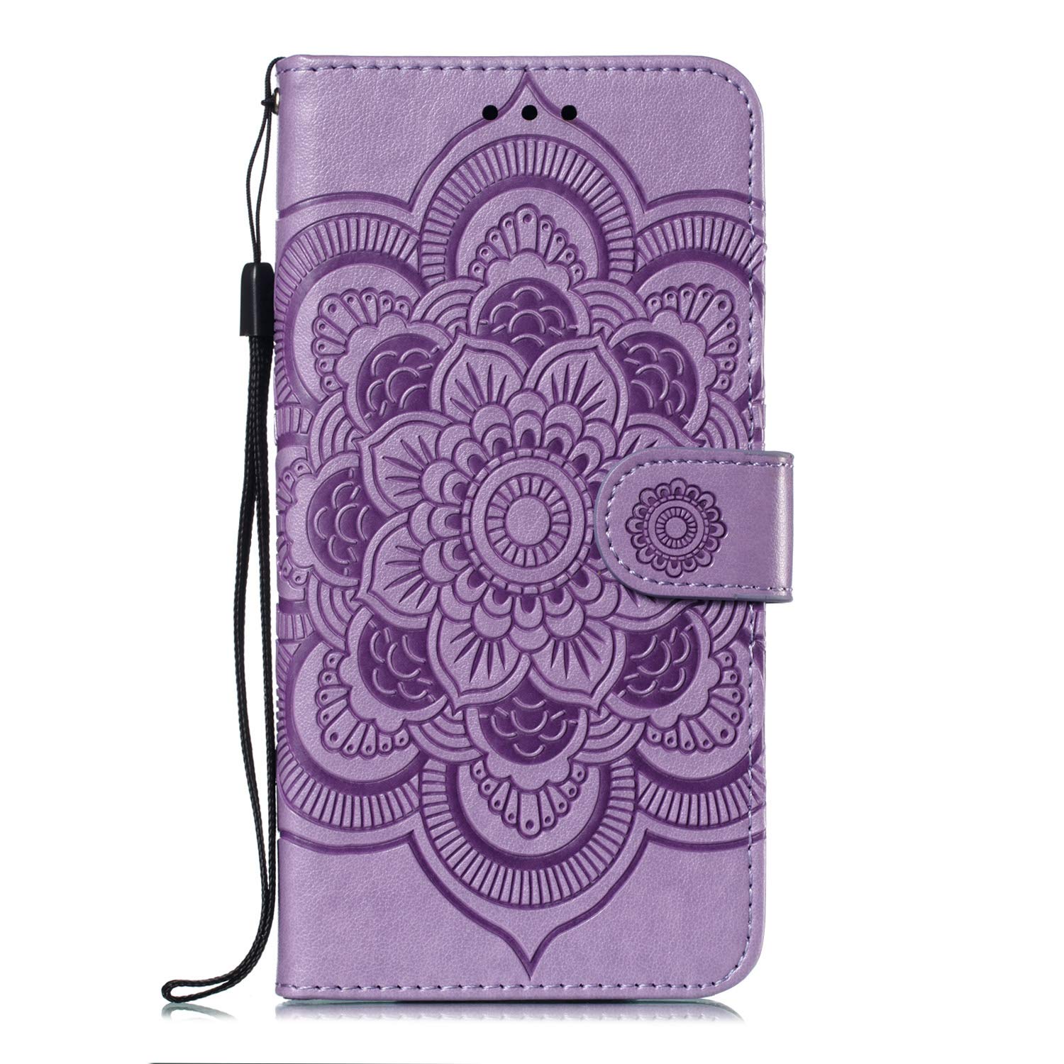 Funda para Xiaomi Redmi 6 / 6A funda [función atril] [tarjetero] Funda de piel con tapa para Xiaomi Redmi 6/Redmi 6A - DEEB011773 púrpura