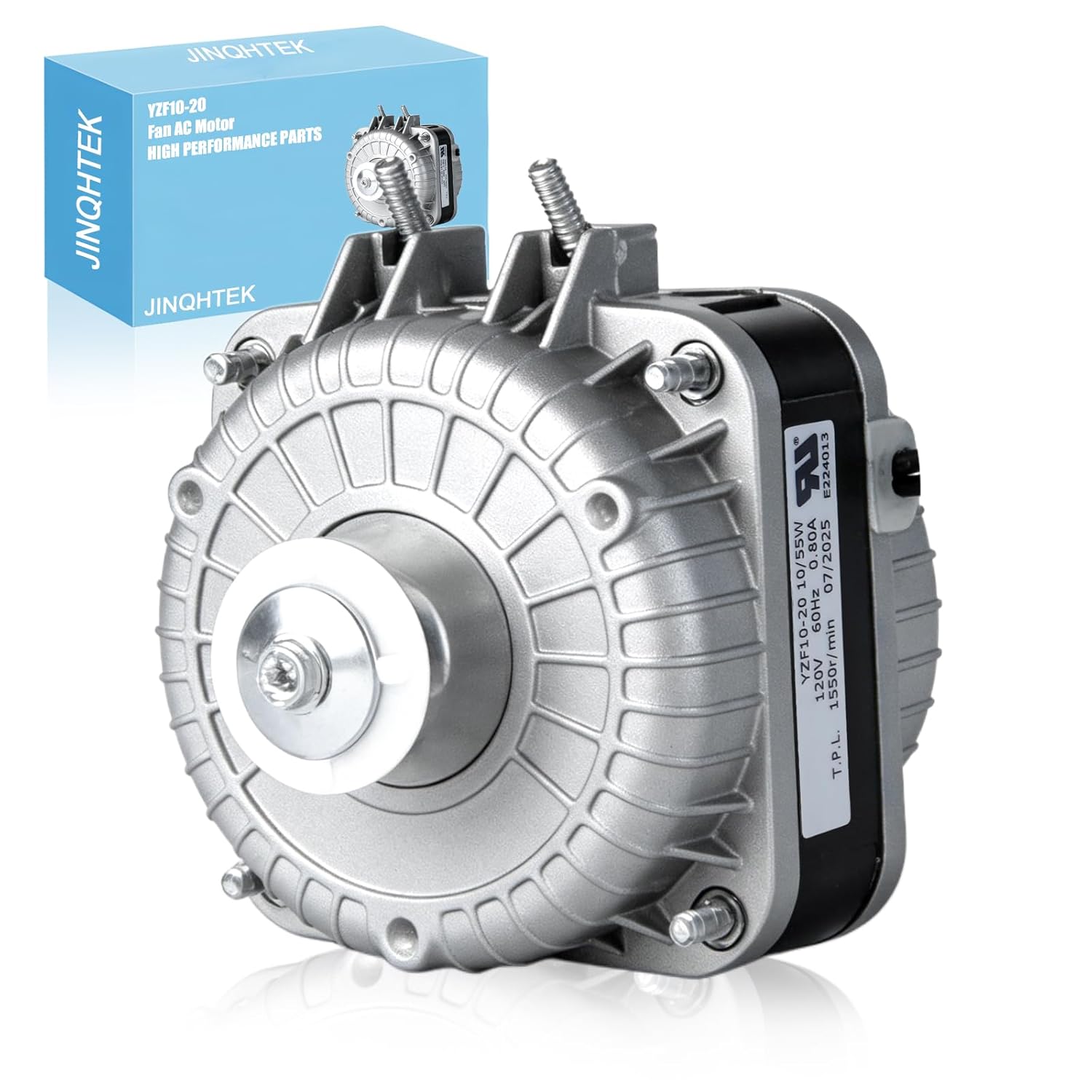YZF10-20 Fan AC Motor 120V 10 / 55W 0.8A 60Hz Shaded Pole Condenser Motor Replace for Atosa Avantco Refrigeration Equipment Radiator Evaporator Freezer, Small Ventilation Equipment 1550rpm