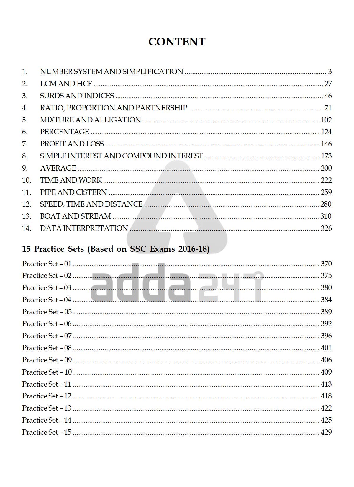 Arithmetic (Quant) Book for SSC CGL, CHSL, CPO and Other Govt. Exams (English Printed Edition) 1
