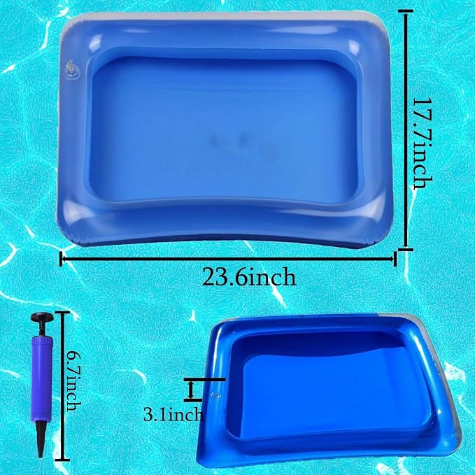 Pileta Inflable para Baño de Pies, Portátil, Azul miniatura 3