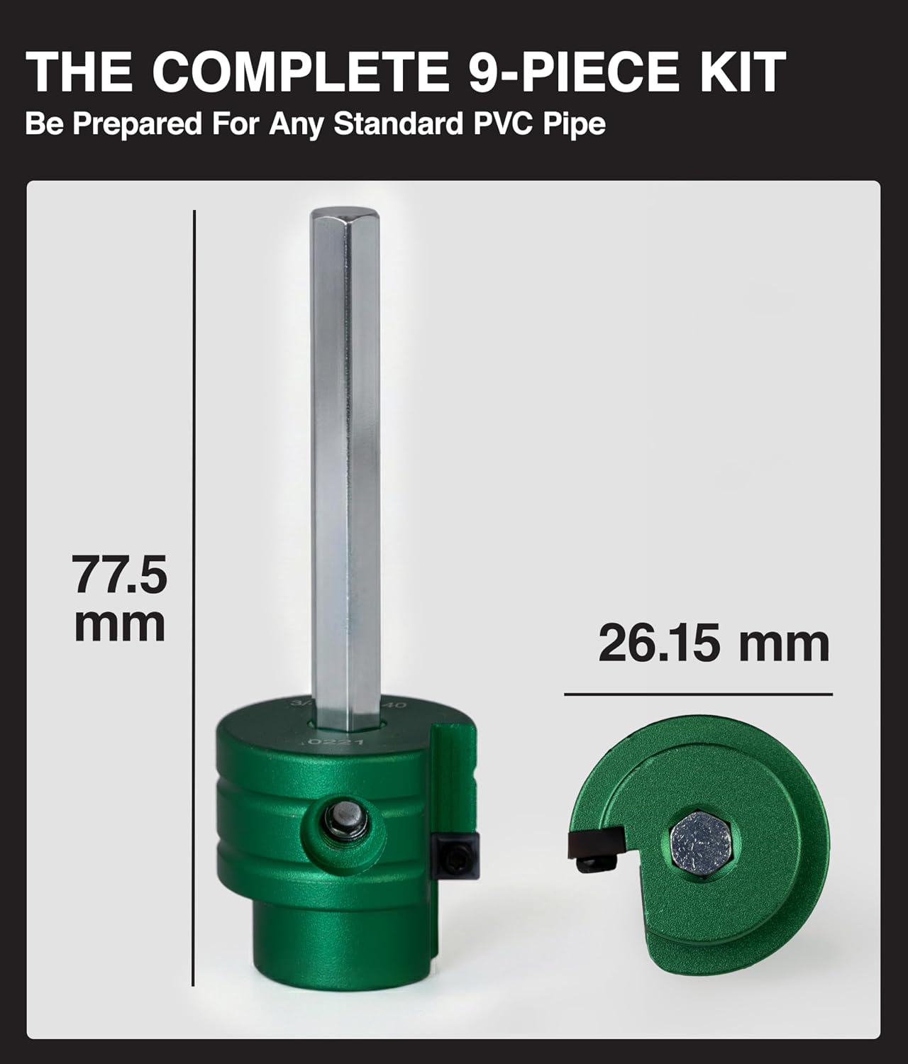 PVC Pipe Reamer 3/4" Conduit Fitting Saver for Schedule 40 Pipe | Aluminum body with carbide blades