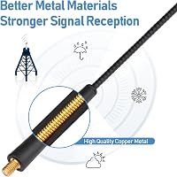 Eightwood Autó Antenna 41cm Univerzális Tetőantenna FM AM DAB Rádió M6 Adapter Csatlakozóval 2