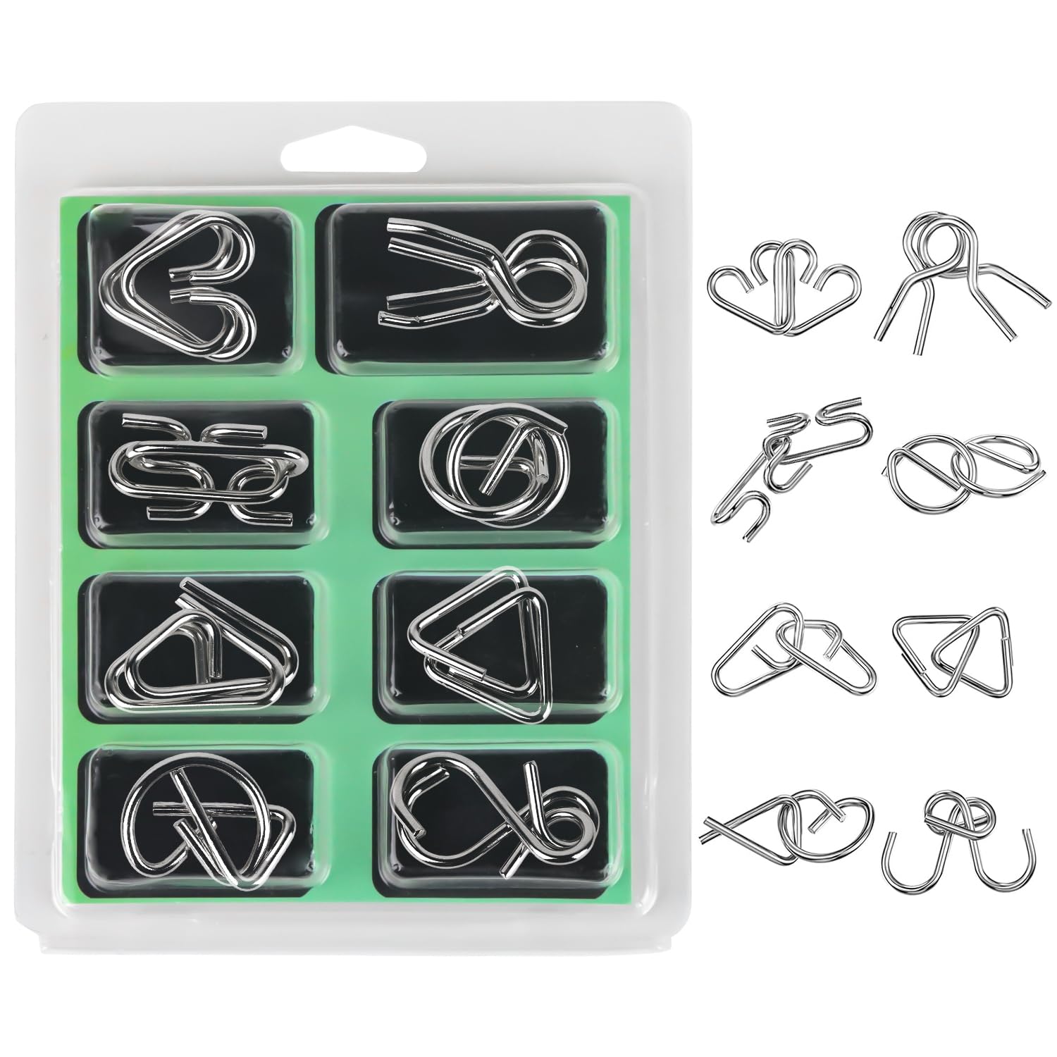 Metall Draht Puzzle - Test Denkspiel Gehirnrätsel Spielzeug,Lösen Von