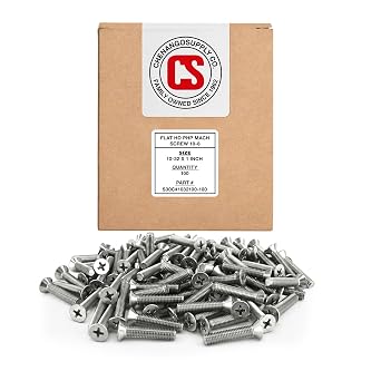 Chenango Supply 10-32 x 1 Stainless Flat Head Machine Screws